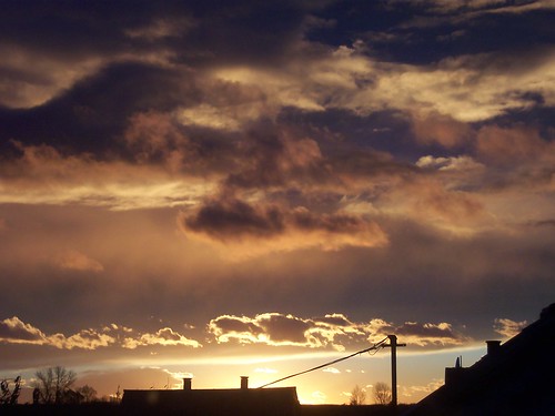 light sunset summer chimney sky sun house sunshine yellow clouds wire colours shine skie untruecolours