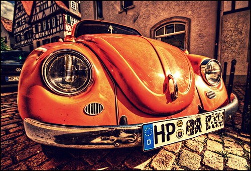 auto orange car vw volkswagen geotagged beetle hdr käfer permpublic platinumheartaward geo:lat=49642519 geo:lon=8642786