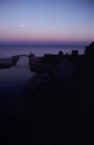 bridge sunset moon canada princeedwardisland pei basinhead