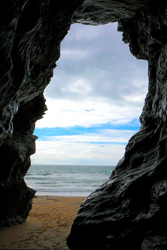sea beach view cave naturalframes churchcove gunwalloe newacademy