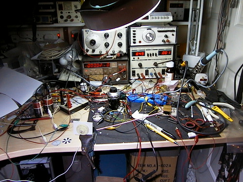 Workbench with quadrature encoder mock-up