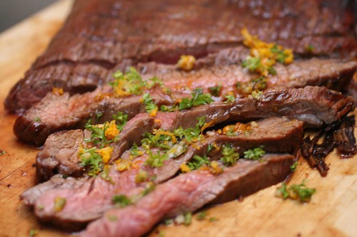 Flank Steak with Tamarind Glaze and Orange Gremolata