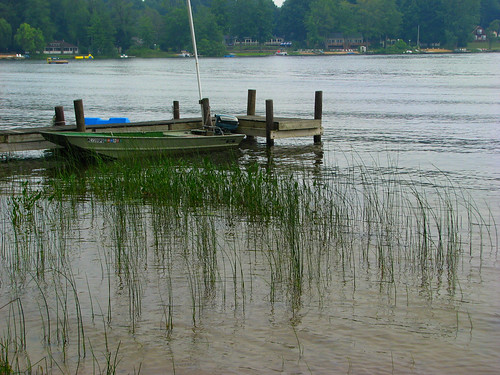 lake nature water pier boat michigan silverlake