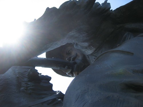 sculpture bronze kansas oakley buffalobill
