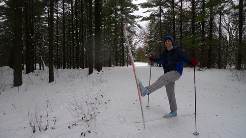 Matt on skis