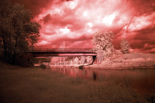 bridge france landscape ir infrared pont paysage lorraine campagne meuse sartrouville hoyar72 infrarouge sivry