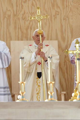 Pope Benedict XVI Celebrates Mass In Paris