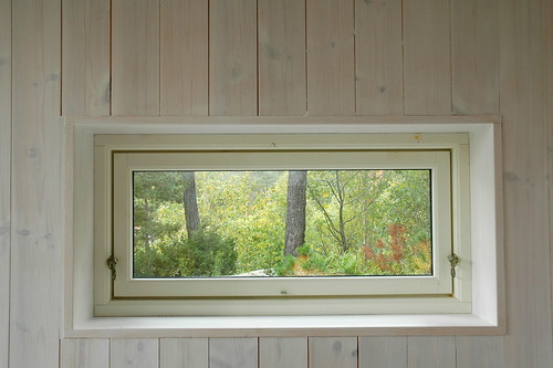 wood white window norway pine architecture forest coast norge cabin view interior south small build syd kristiansand hytte anneks