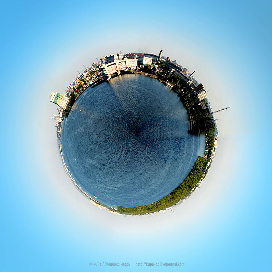 Polar panorama Dnipropetrovsk \ Welcome to my planet :)