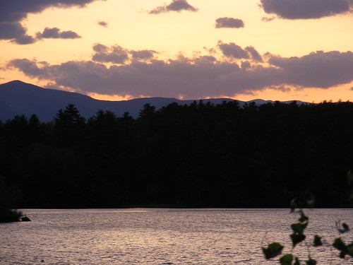 trees sunset mountain lake clouds inn view lodging maine kezar pleasantpoint centerlovell