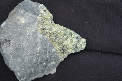 Peridotite nodule in basalt in quarry near Sauterre