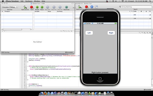 iPhone and code on screen