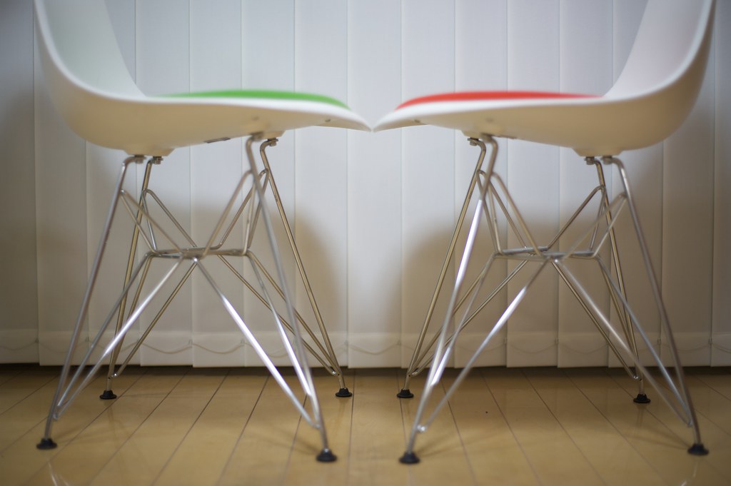 Designer Chairs, " Two Facing "