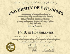 Ph.D. in Horribleness
