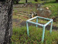Abandoned Rhodes Zoo - Metal frame