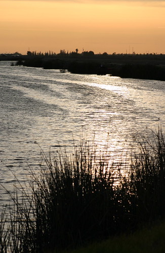 sunset water landscapes delta
