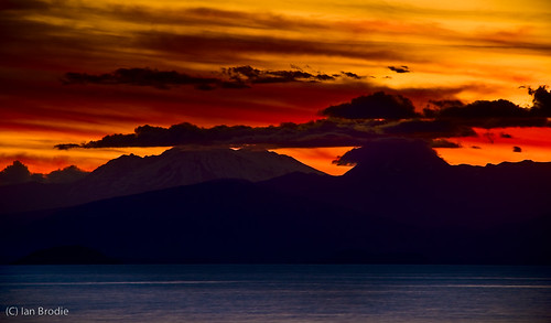 sunset newzealand taupo laketaupo fineartphotos
