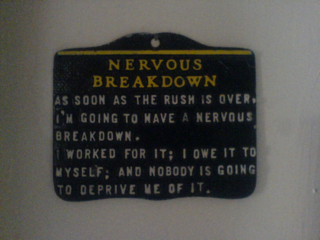 what is a nervous breakdown