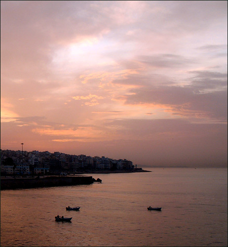 sunrise dawn fishing greece piraeus attiki