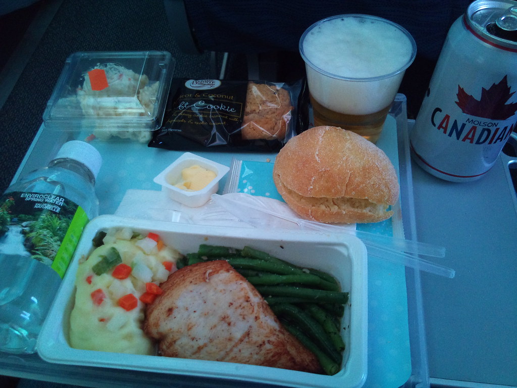 Air Canada food. Pretty lame.