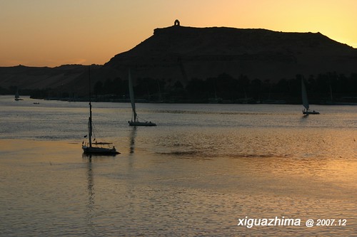 sunset sunrise river egypt nile
