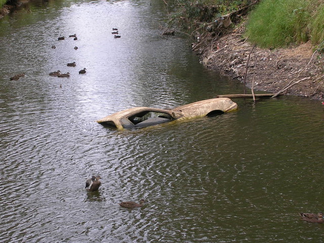 Submerged Car