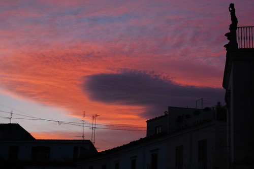 sunset tramonto nuvole estate basilicata cielo statua lucania venosa keithfante
