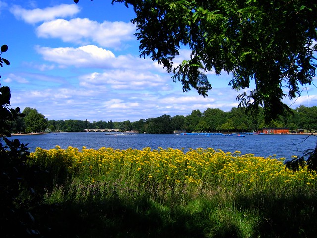 The Serpentine Lake in Hyde Park, London