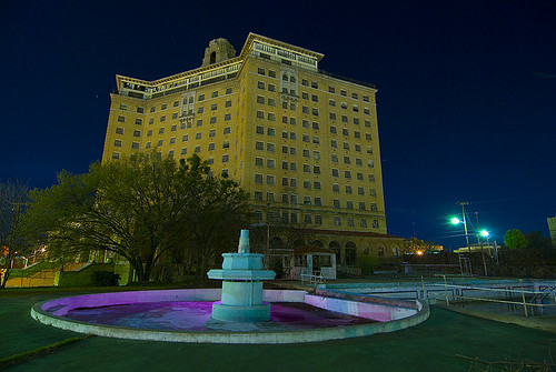 abandoned night hotel texas baker wells haunted mineral ghosts