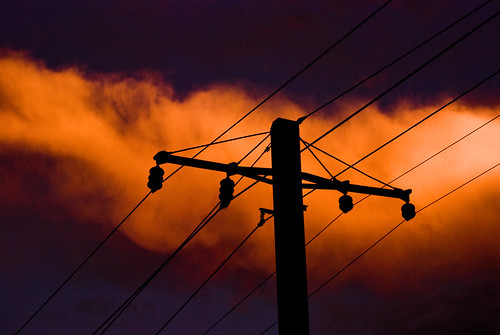 sunset orange cloud silhouette md maryland powerlines electricity dcist cheverly cheverlymd