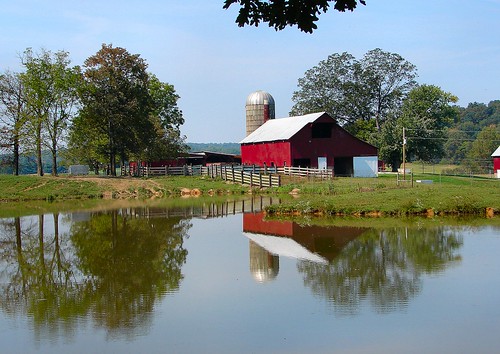 red reflection water barn pond farm indiana topic duckpond lawrencecounty anawesomeshot onlythebestare noduckstoday zenphotogrpahy