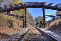 Train Tracks To Matthews NC-HDR