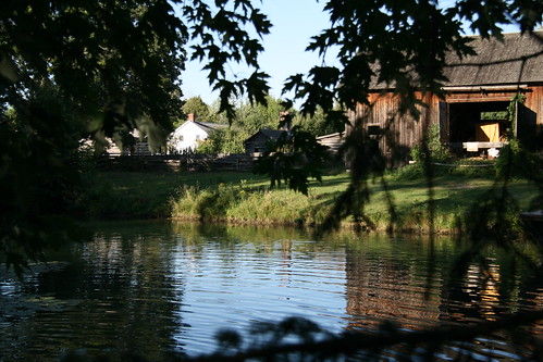 water barn canal pond view uppercanadavillage