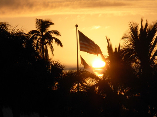 usa beach sunrise unitedstates florida flag leecounty oldglory fortmyersbeach fisherbray