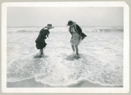 Two women in water
