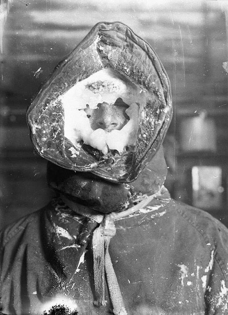 Ice mask, C.T. Madigan, between 1911-1914 / photograph by Frank Hurley