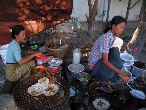 Snack Vendor - Mandalay, Myanmar Burma