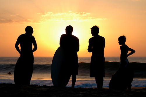 sunset france nikon surf tramonto surfer board d70s surfing francia landes vieuxboucau