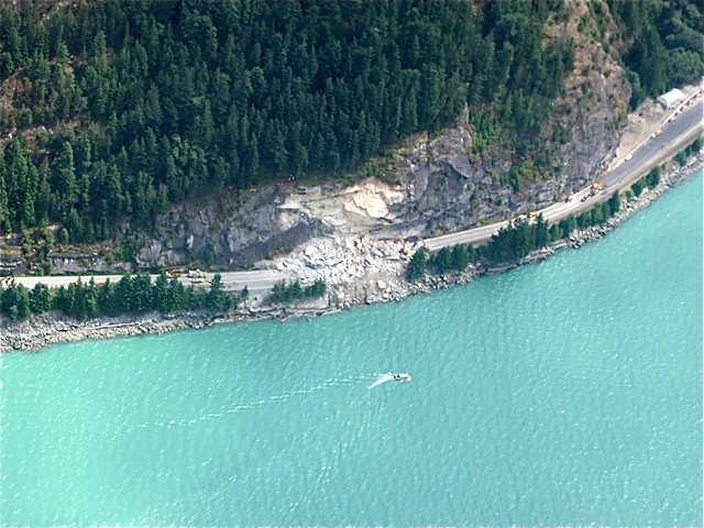 The landslide between Whistler and Vancouver