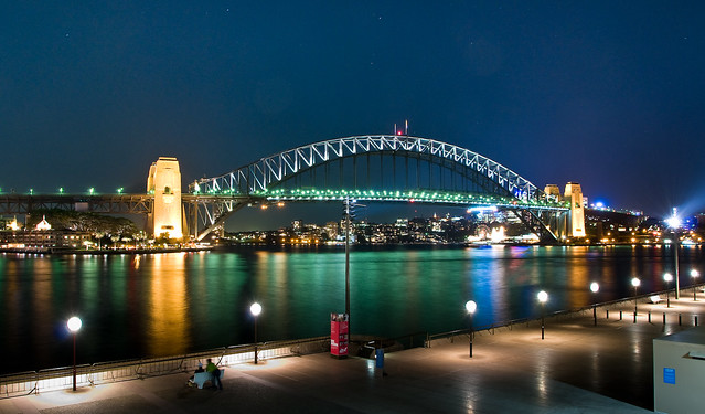 Sydney Habour Bridge Australia by night