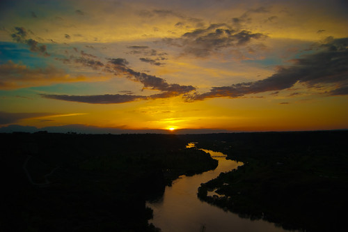 sunset cloud sun set clouds river canyon