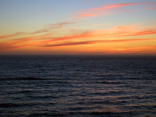 ocean california sunset water clouds pacificocean graywhalecove sanmateocounty june2008