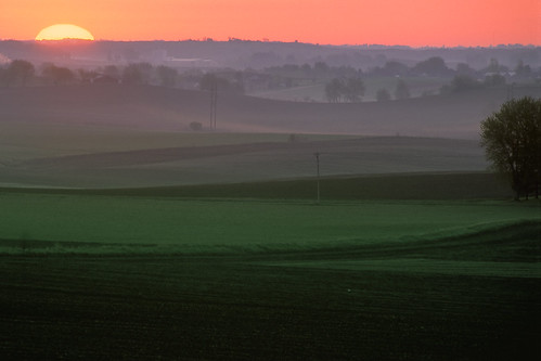 fog sunrise haze quiet fields agriculture earlysummer danecounty summerscenes wisconsinfarmland
