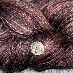 Plumthorn yarn, close up