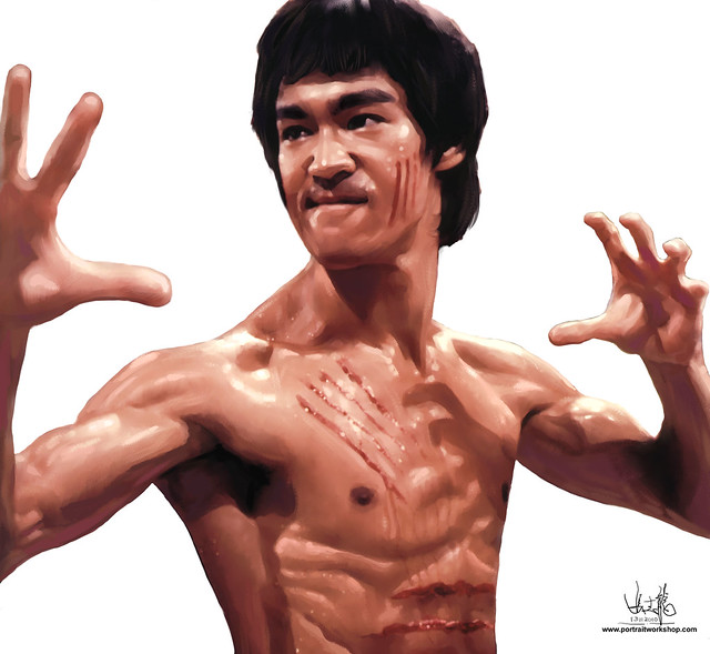 digital portrait illustration of Bruce Lee | www.caricature.… | Flickr ...