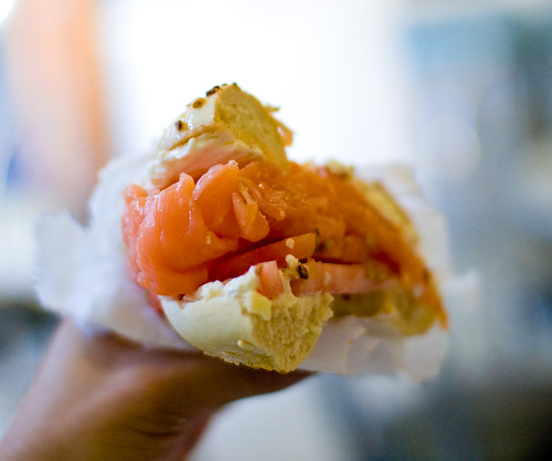 Bagel with lox