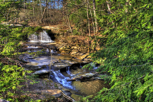 park ohio water creek canon rebel xt waterfall stream state falls hills hdr hocking