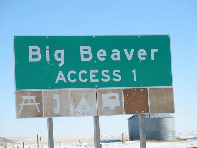 Big Beaver Saskatchewan, Access Sign