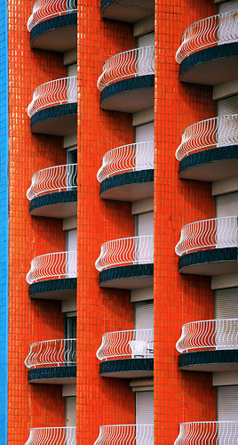 orange france beach colors architecture buildings letouquet graphism citrit