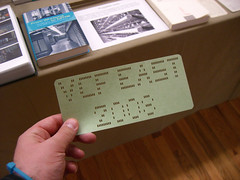VCF Punchcard courtesy of the man with the SAGE machinery